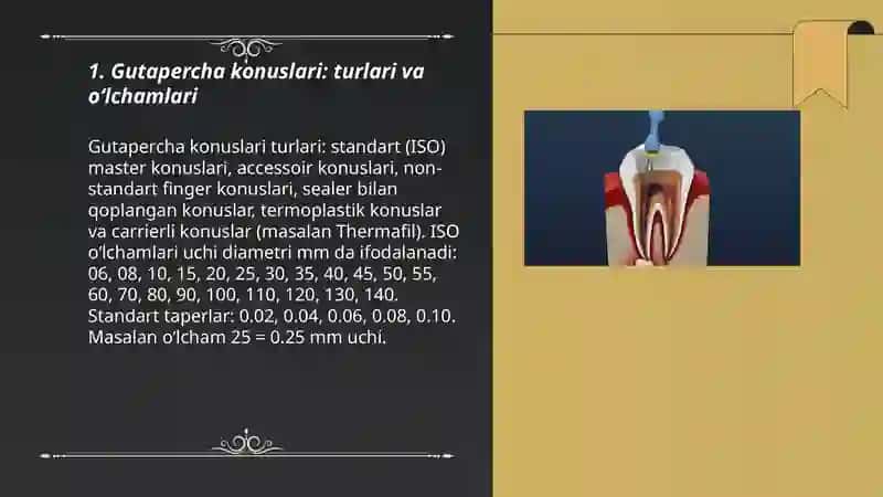 Gutapercha konuslari 3