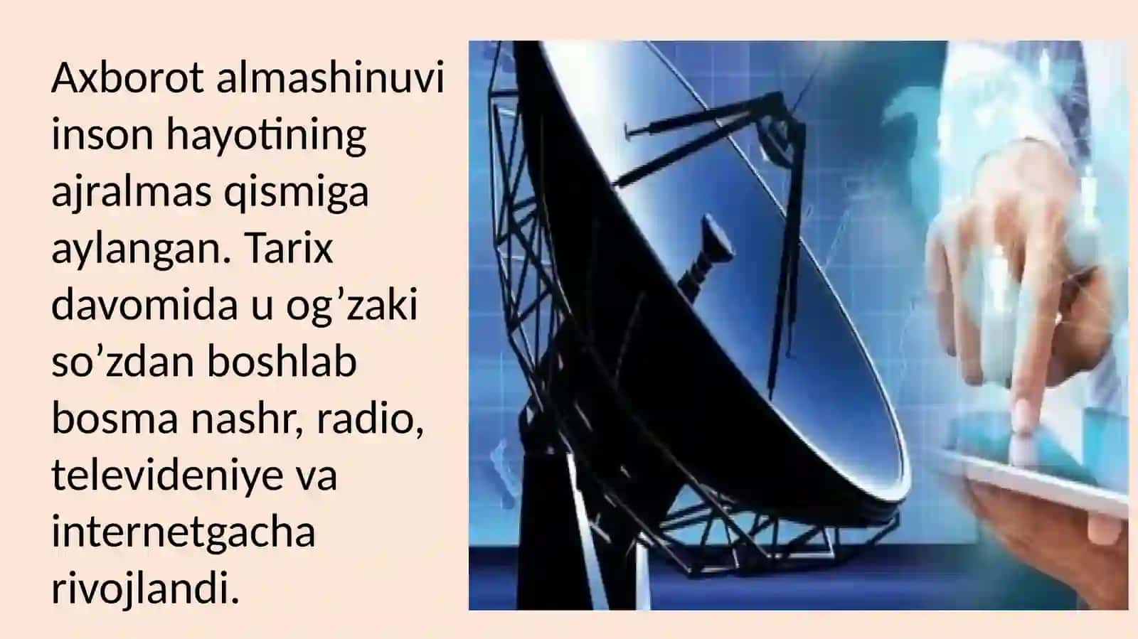 Ilk bosma nashrlar, radio, televideniye va internetning paydo bo'lishi 3