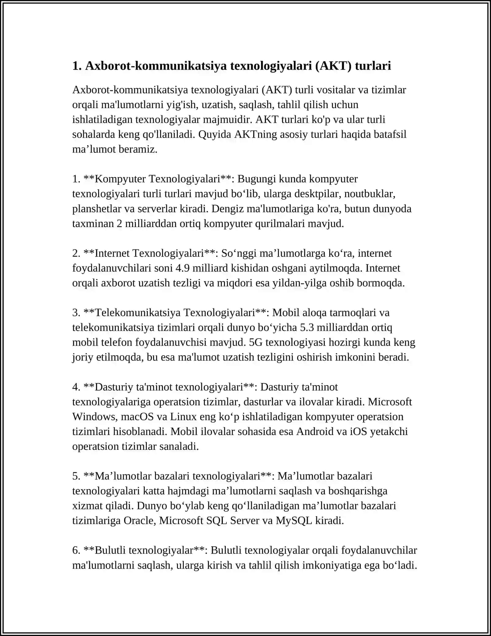AXBAROT-KAMUMUNIKATSIYA TEXNALOGIYALARI MAHSULOTLARI 3
