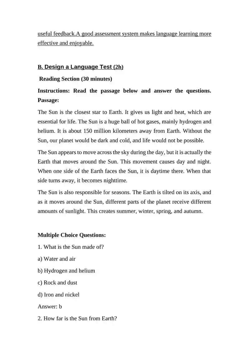 Principles of Language Assessment and Test Design 3