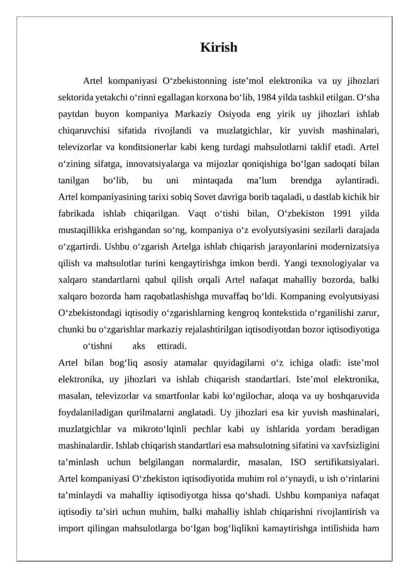 Artel kompaniyasi 3