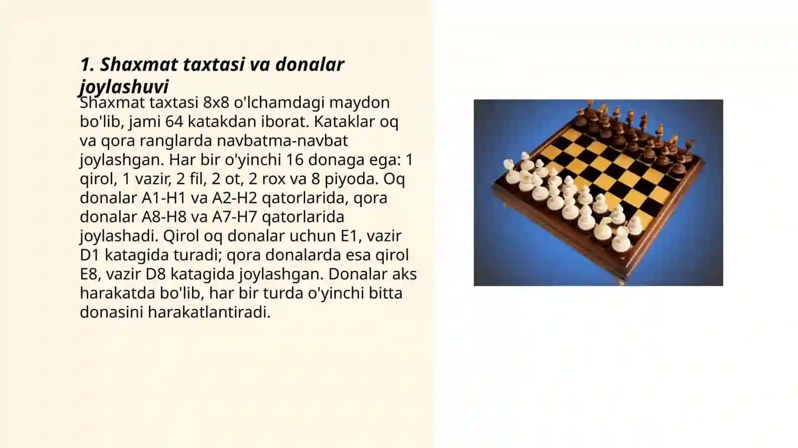 Shaxmat oʻyin qoydalari 3