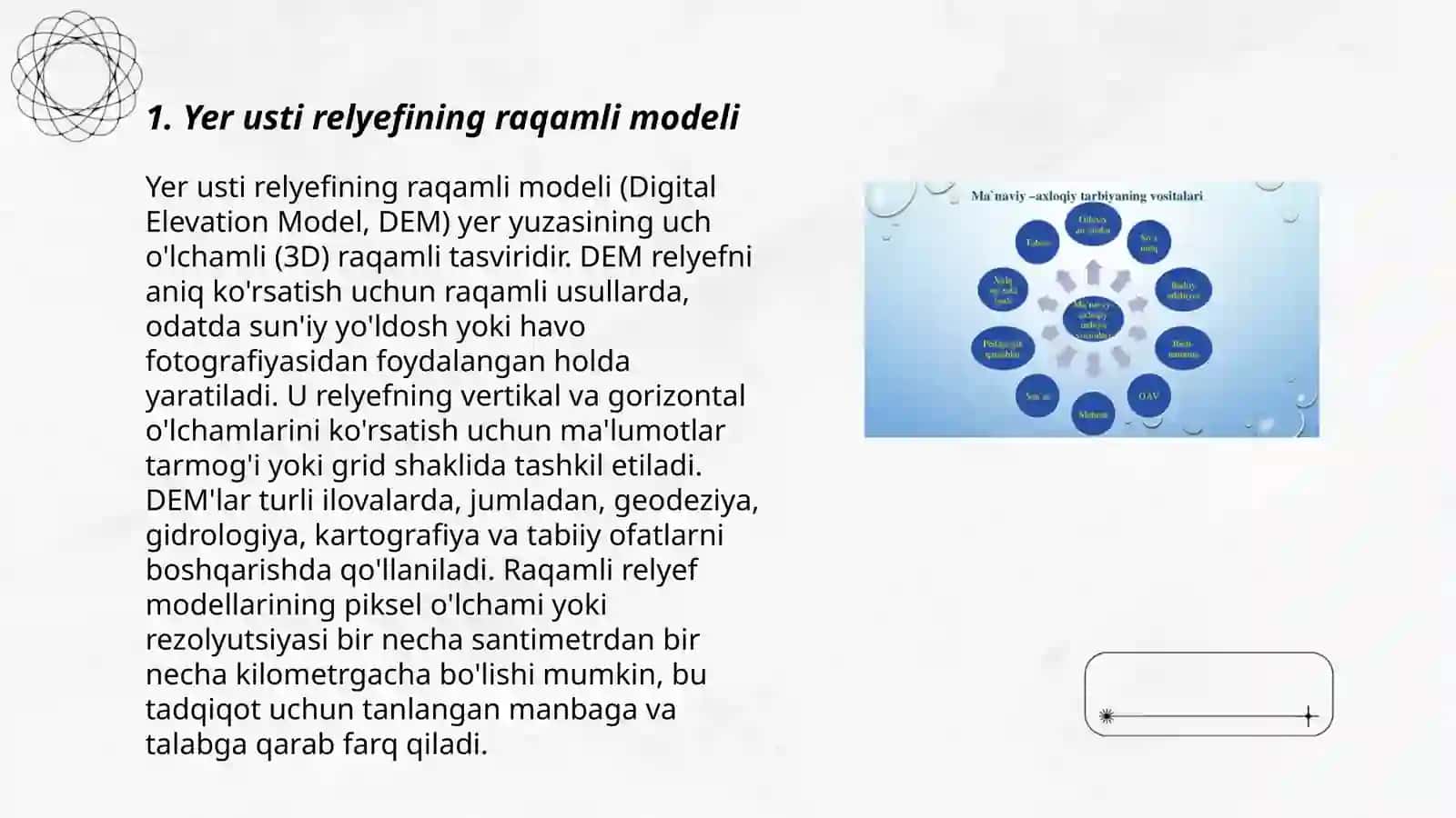 Relyefning raqamli modelini yaratishning maʼlumot manbalari 3