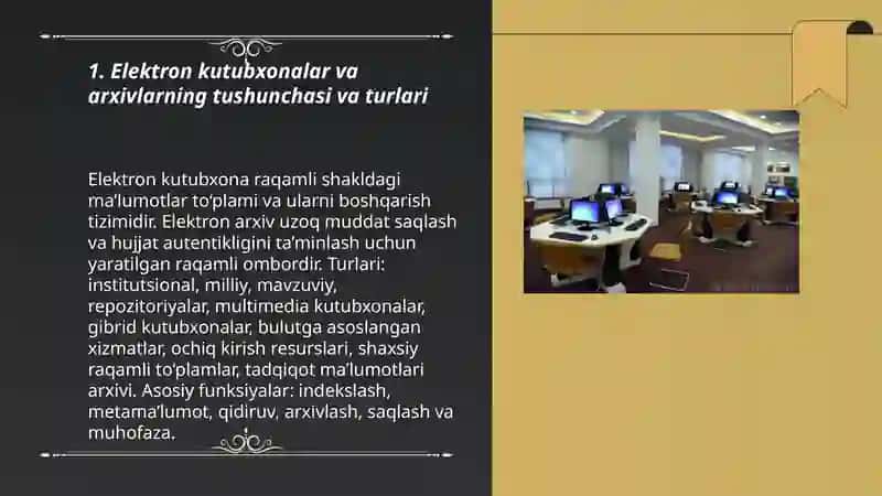 Elektron kutubxonalar va arxivlar bilan ishlash 3