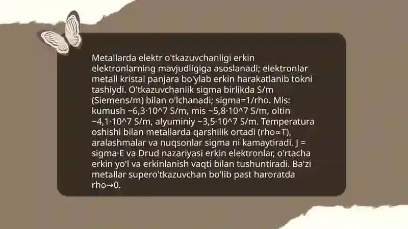 Metallarning fizik va kimyoviy xossalari 3