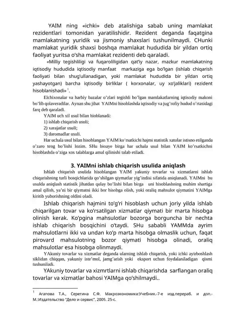 Milliy iqtisodiyotning oʼlchamlari va tarkibi 3