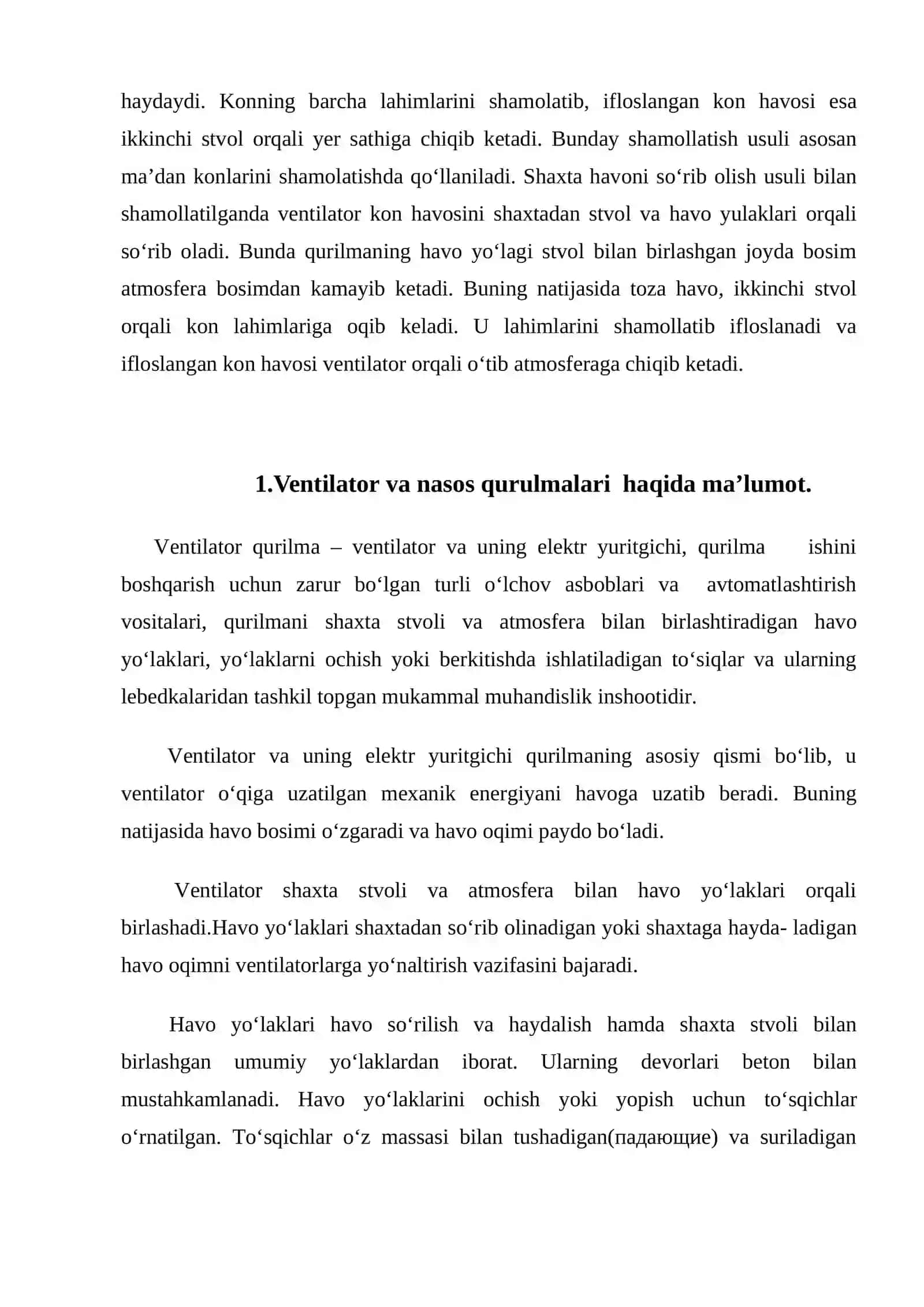 Ventilator va nasoslarning elektr uskunalari elektr taminot sxemalari 3