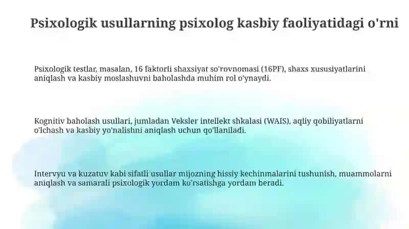 Psixologik usullar 3