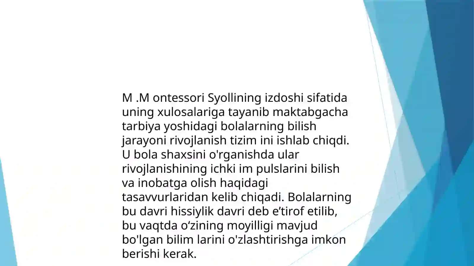 NOZIMANING RIVOJLANISH PSIXOLOGIYASIDAN MUSTAQIL ISHI 3