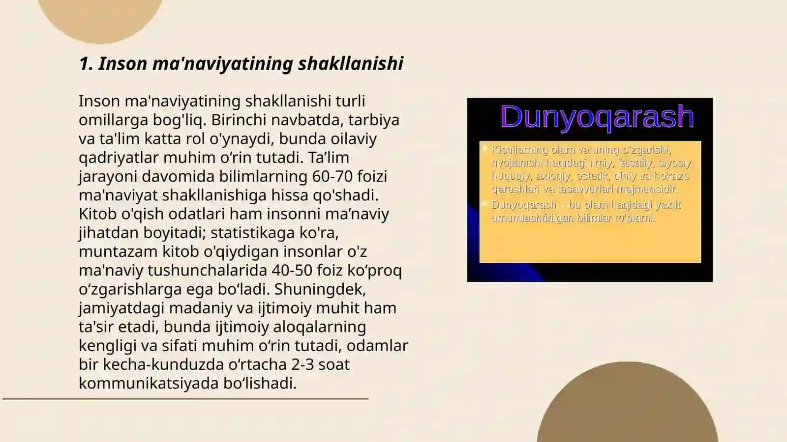 Insonning ma'naviy kamolotida falsafiy dunyoqarashning roli 3