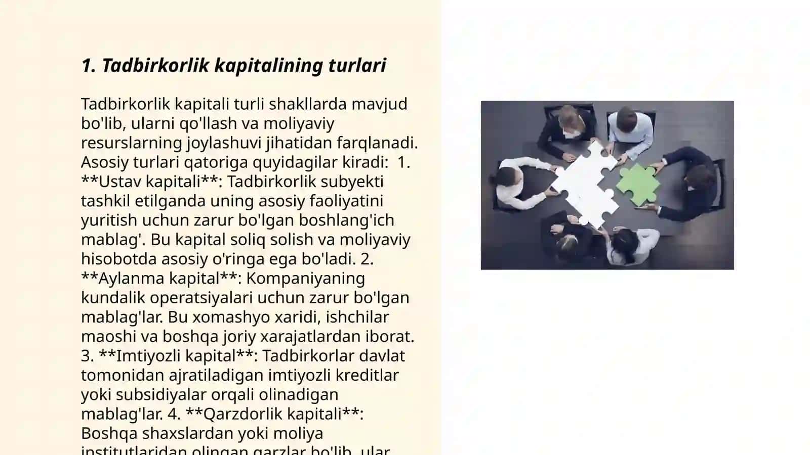 Tadbirkorlik kapitali VA tadbirkorlik faoliyati 3