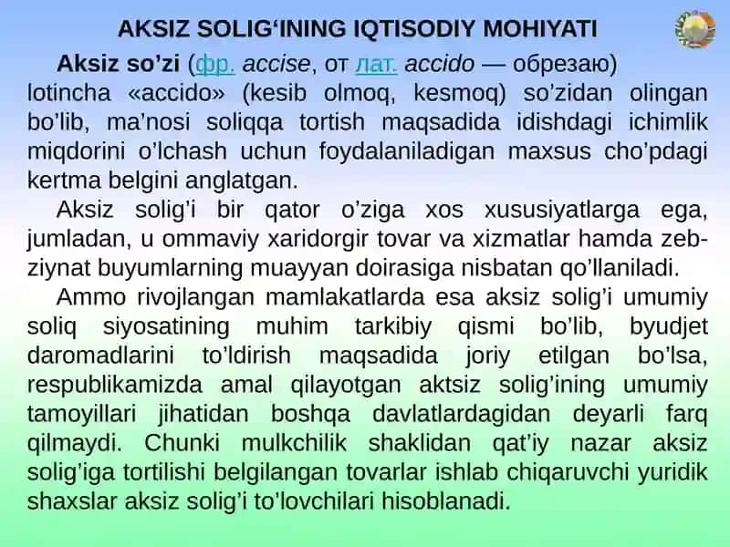 Aksiz Solig’i 3