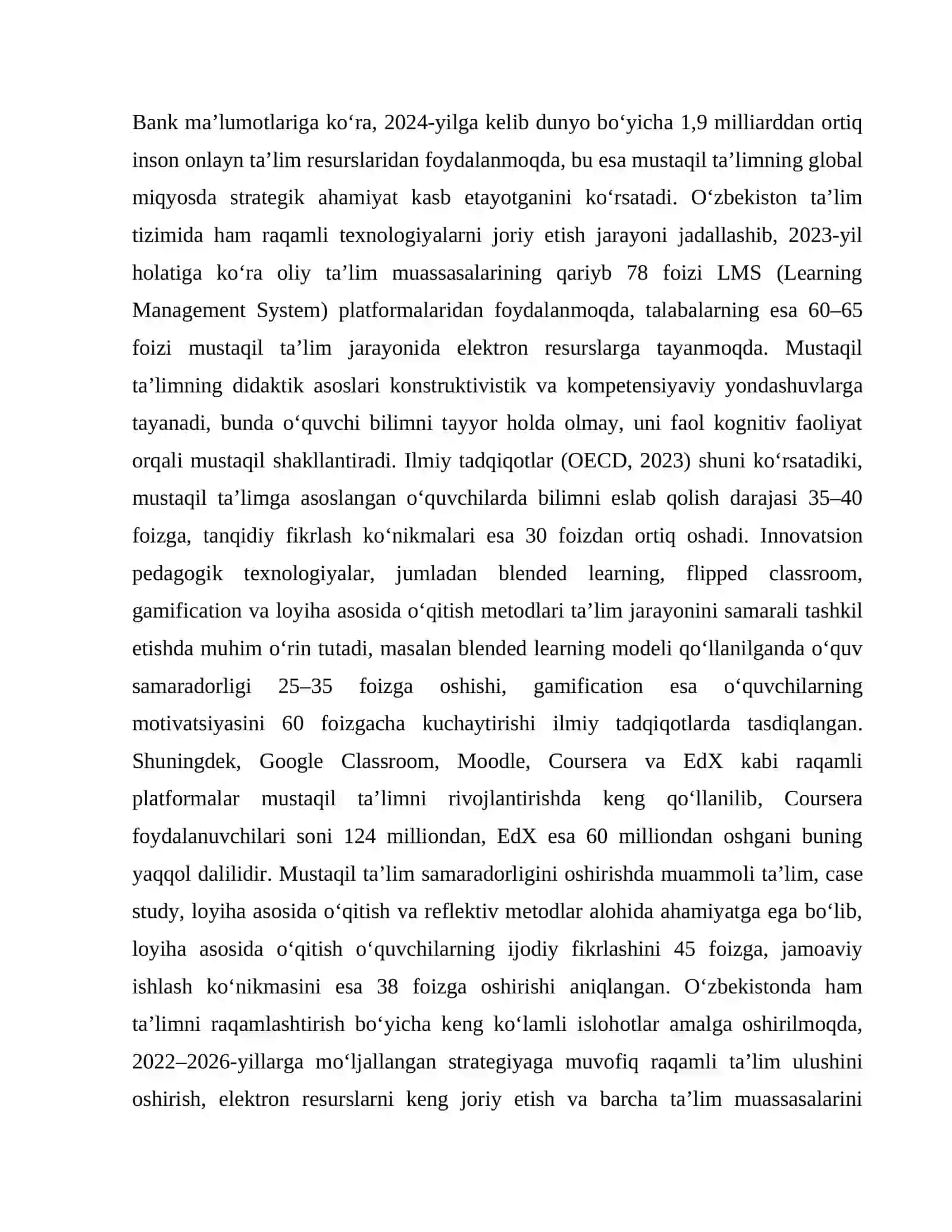 MUSTAQIL TA’LIM JARAYONIDA INNOVATSION PEDAGOGIK TEXNOLOGIYALARDAN FOYDALANISHDA SHAKL VA METODLAR 3