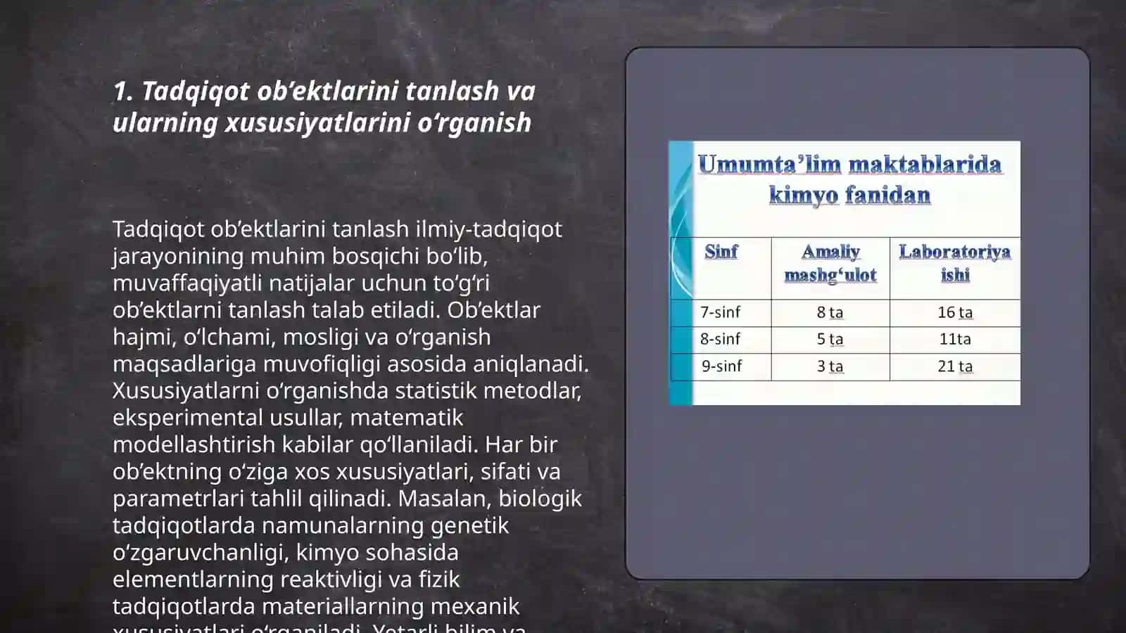 Biologiyadan labaratoriya mashg'ulotlarini tashkil etish va o'tkazish metodikasi 3