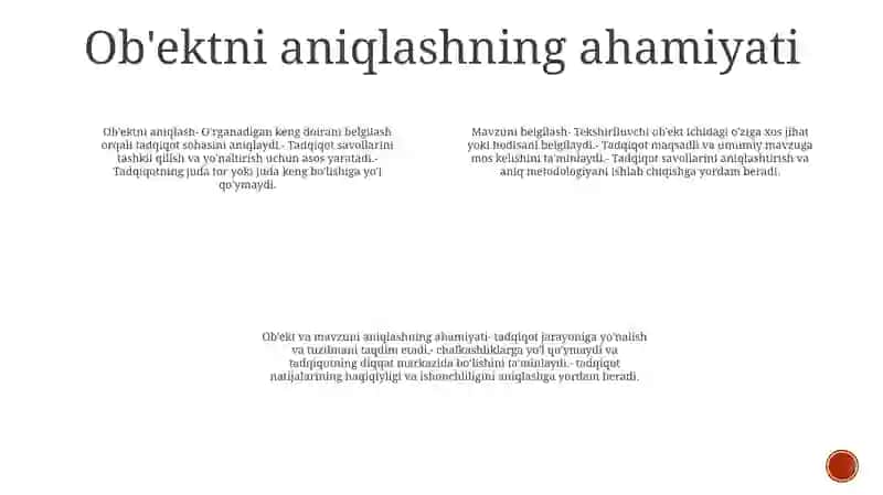 Ilmiy Tadqiqotning Ob'Yekti Va Predmetini Belgilash 3