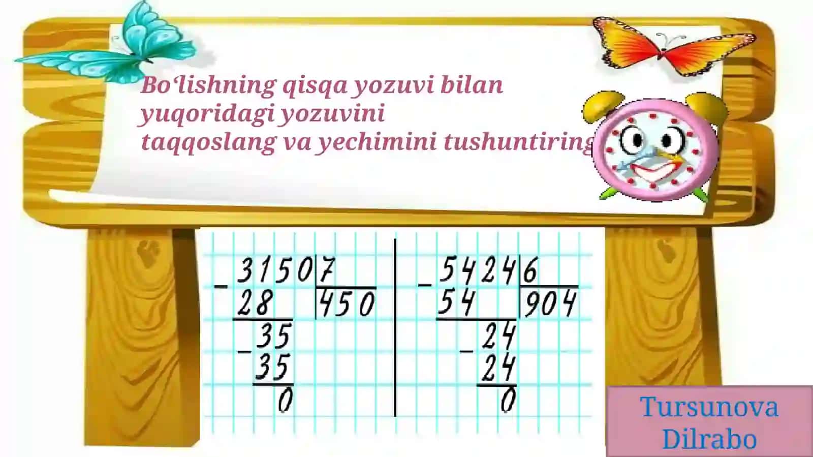 O'rganilgan mavzu yuzasidan misol va masalalar yechish 3