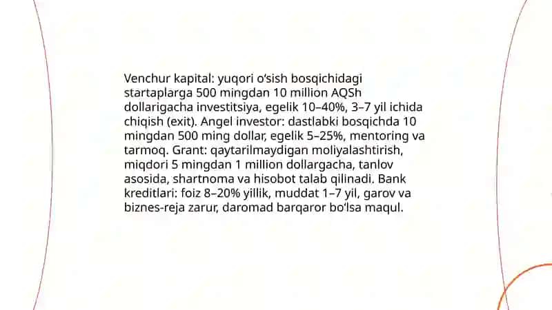 Innovatsion loyihalarni investitsiyalash 3