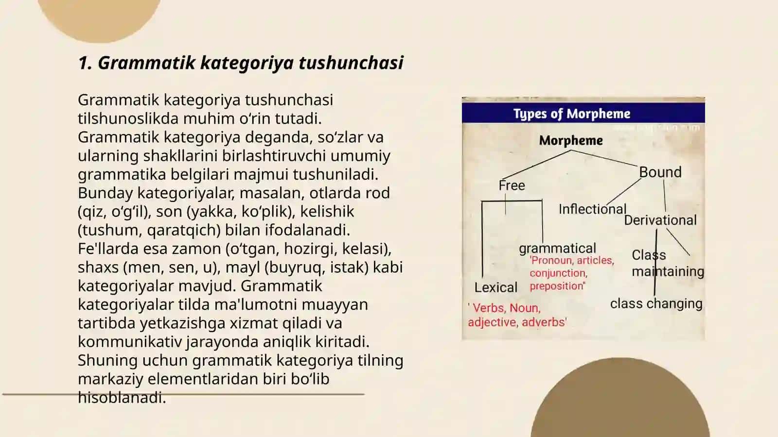 Grammatik kategoriya va uning turlari 3