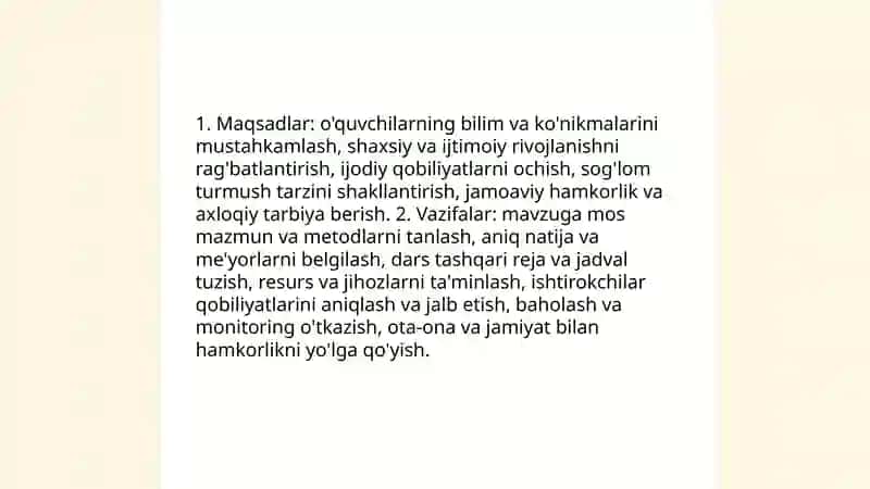 Sinfdan tashqari ishlani tashkil etish 3