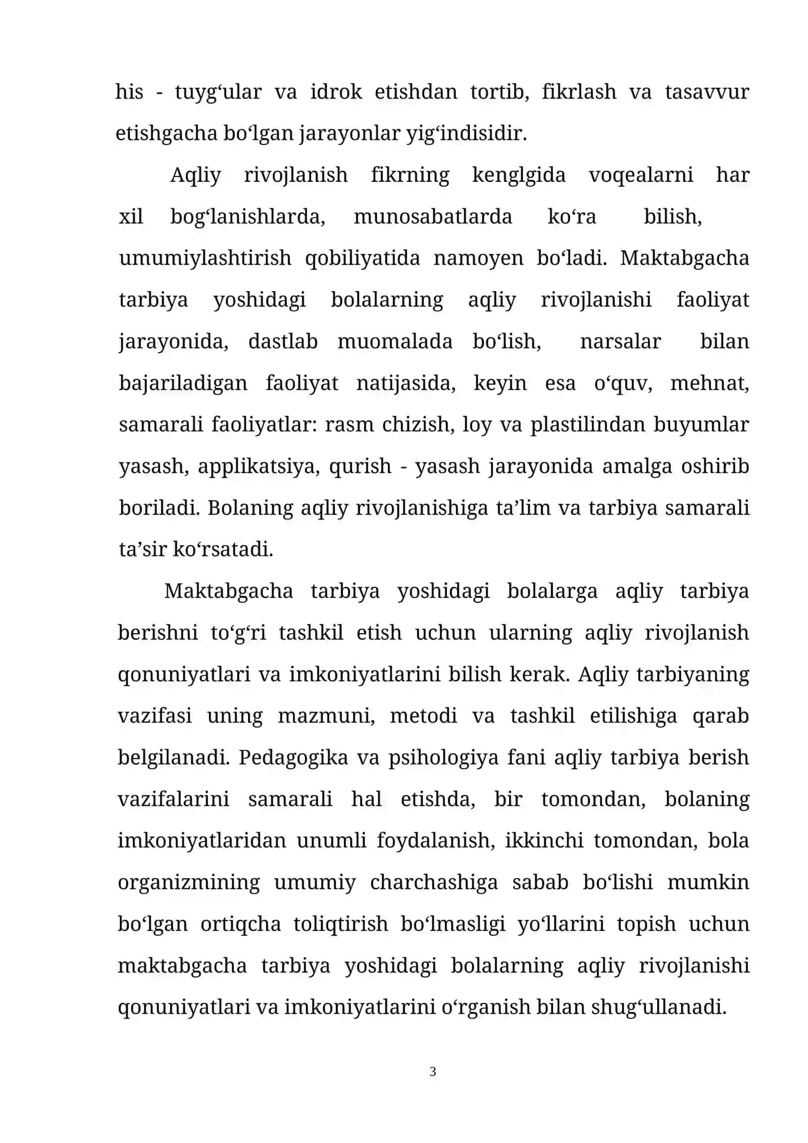 Aqliy tarbiya va aqliy rivojlanish tushunchasi 3