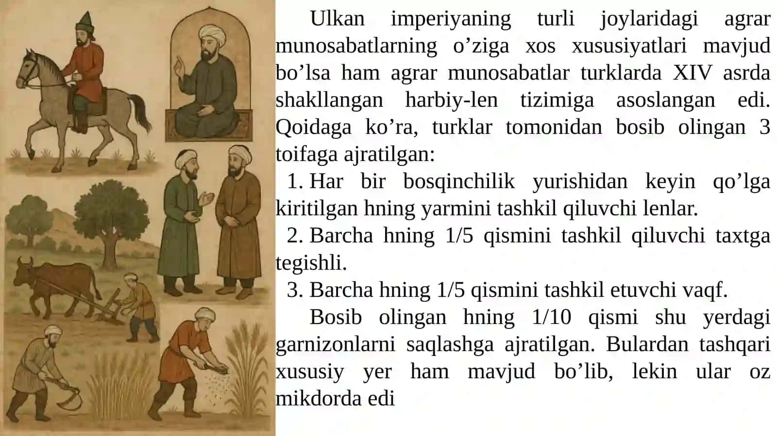 Usmoniylar imperiyasi (Turkiya) yangi davrda: tarixiy rivojlanishning asosiy voqealari va jarayonlari 3