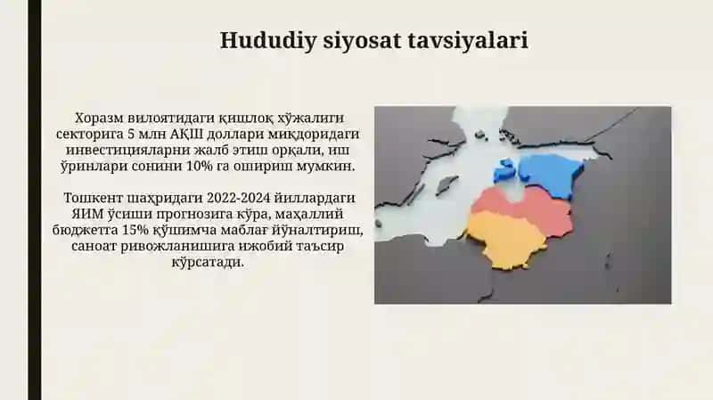Hududiy iqtisodiy rivojlanish ko'rsatkichlari 3