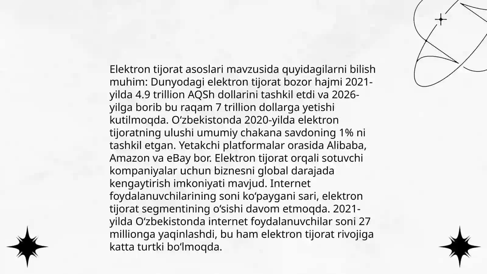 Elektron tijorat asoslari 3
