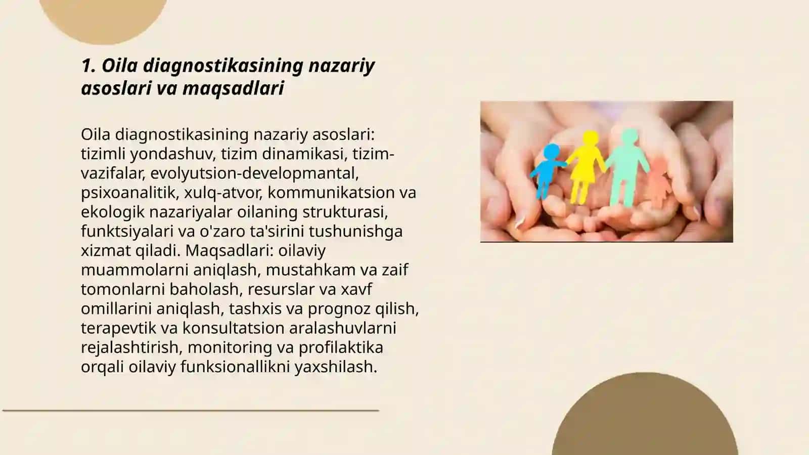 Oila diagnostikasi va konsultatsiyasi xususiyatlari 3
