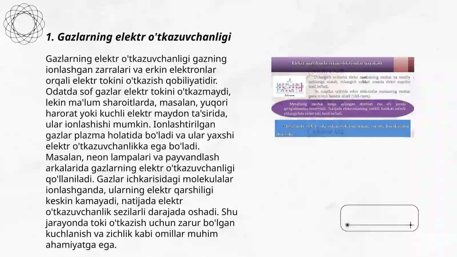 Gazlarda elektr toki. Ionlanish va rekombinatsiya jarayonlari 3