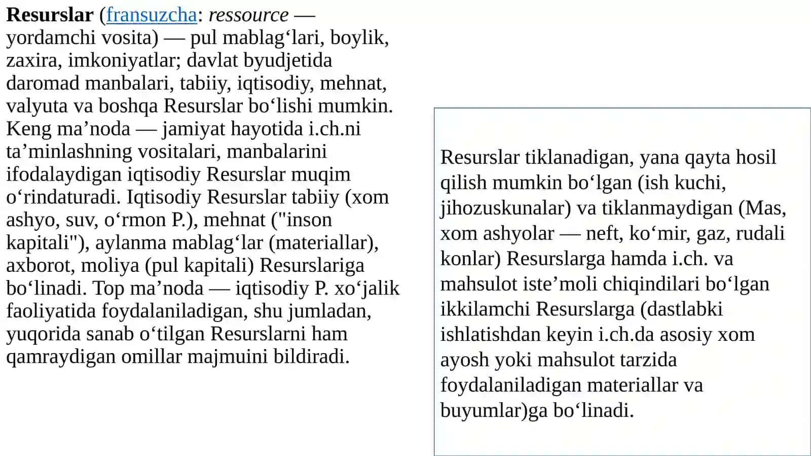 Resurslar taqsimlanishi 3