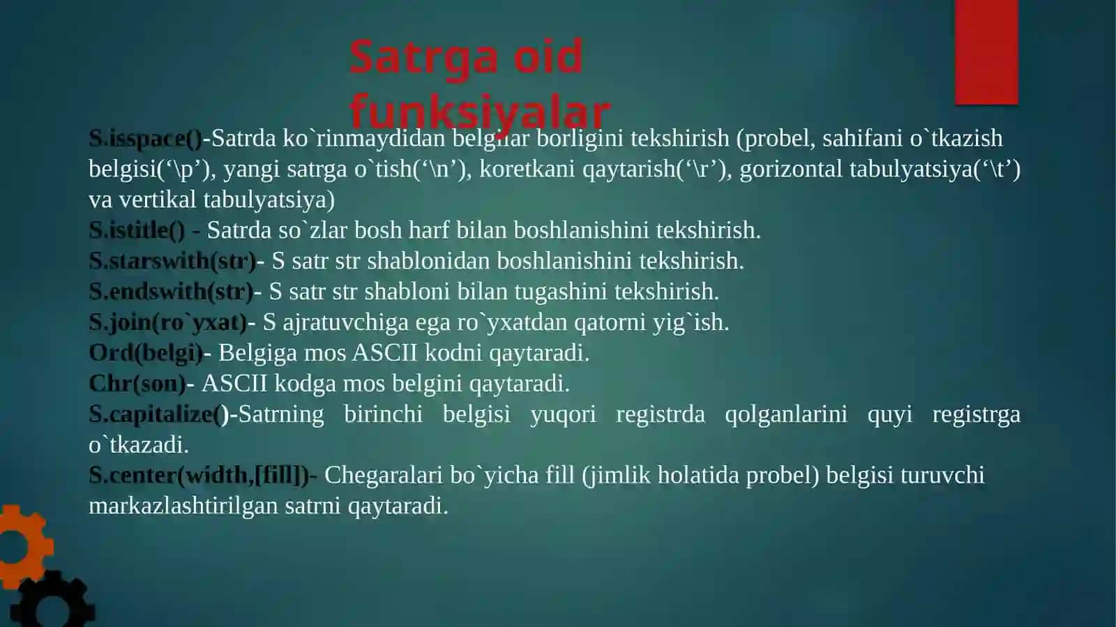 Ko’p qatorli satrlar 3
