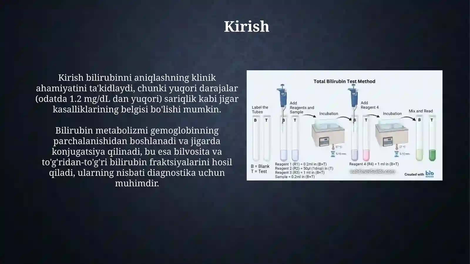 Qondibilirubin miqdori biokimyoviy analizatorlarda aniqlash 3