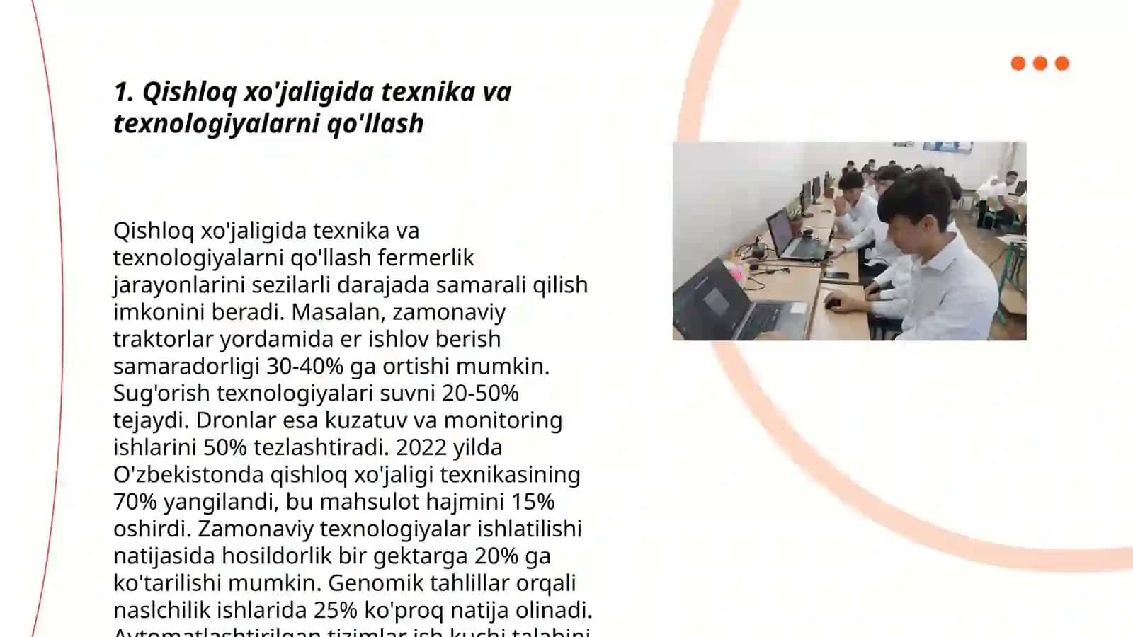 Qishloq xojaligini mexanizatsiyalash Ergashbekov Shahriyor 3