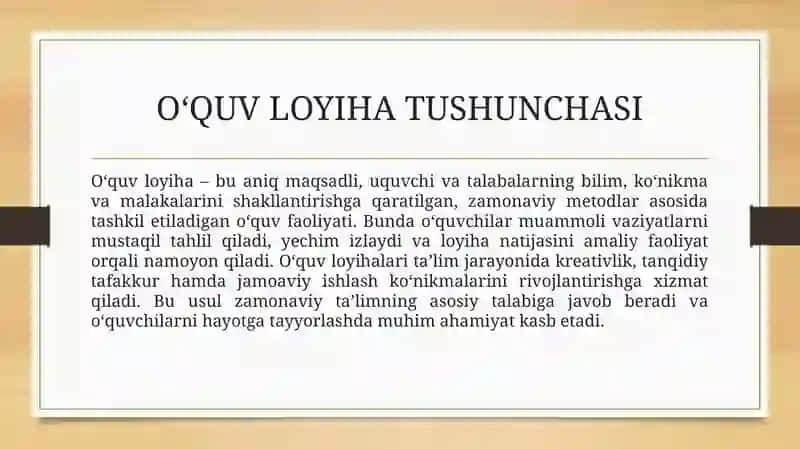 Oʻquv loyihalarni texnologik jihatdan joriy mexanizmlari. 3