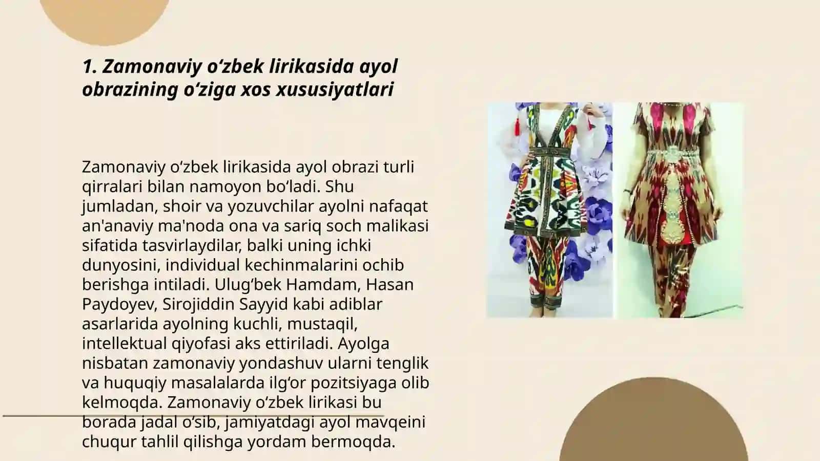 Zamonaviy o'zbek lirikasida ayollar obrazi 3