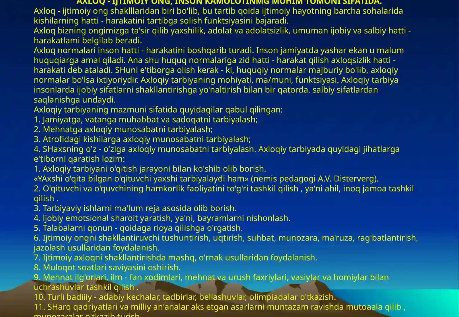 Ma'naviy tarbiya to'g'risidagi ilktasavvurlar,qarashlar va ta'limotlar 3