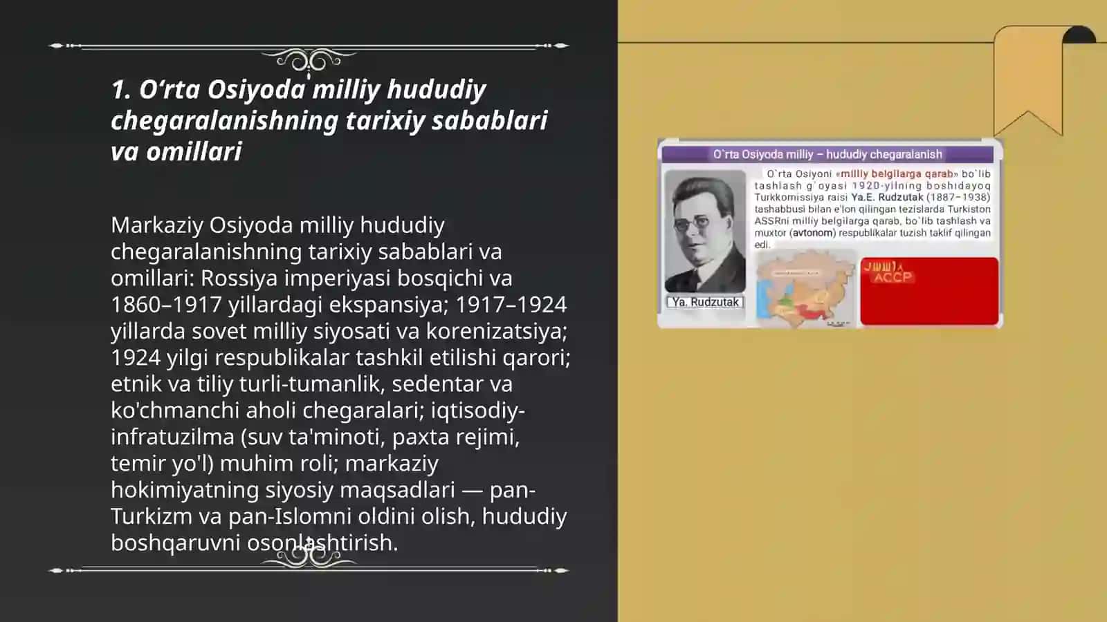 Òrta osiyoda milliy hududiy chegaralanishning amalga oshirilishi va uning natijalari 3
