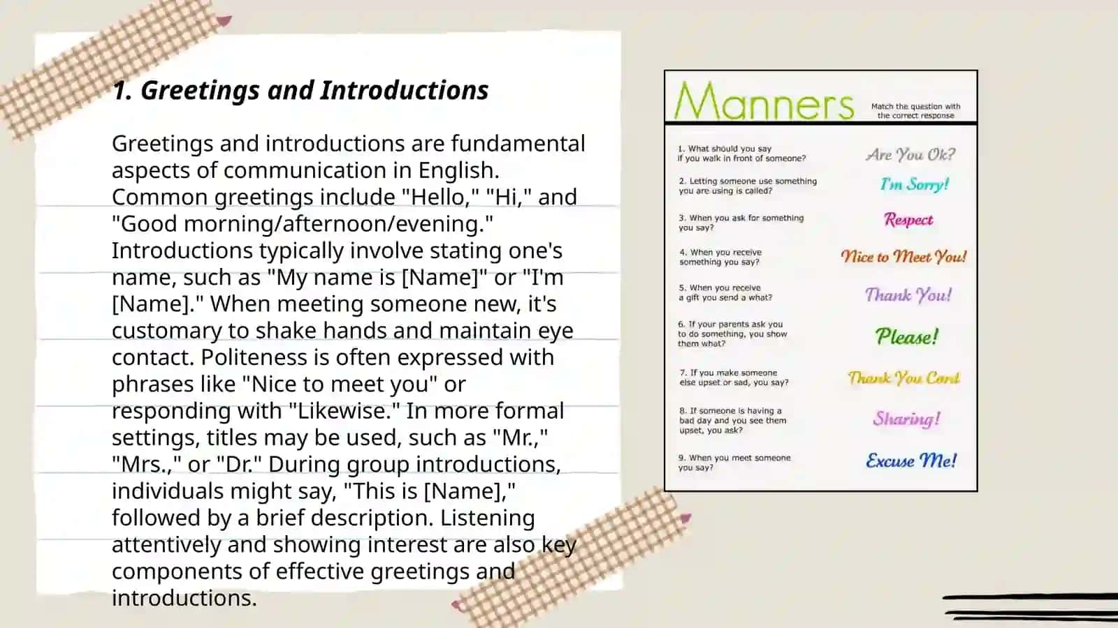 INTERCULTURAL MANNERS AND ETIQUETTE 3