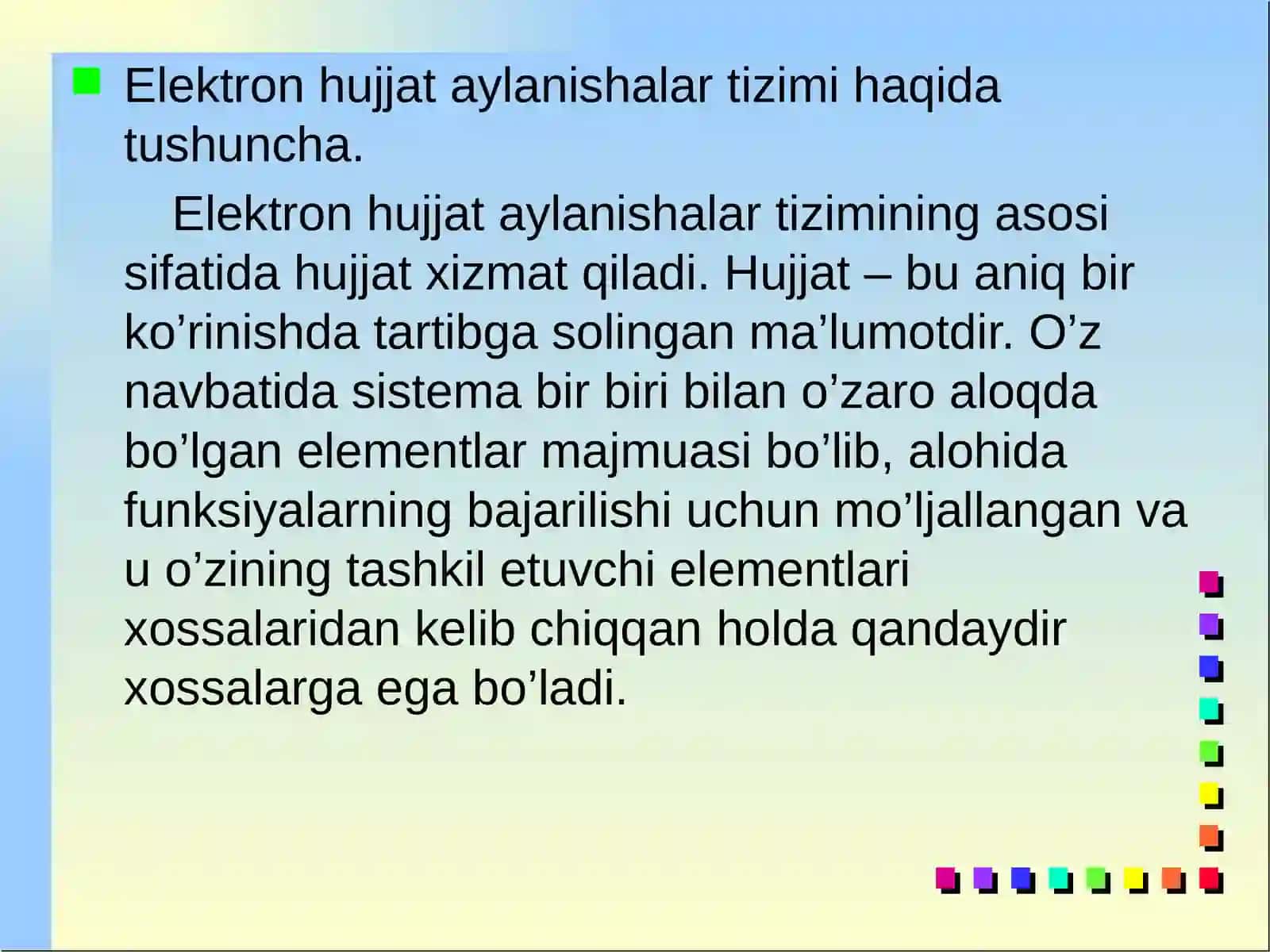 Elektron hujjat aylanishalar tizimi 3