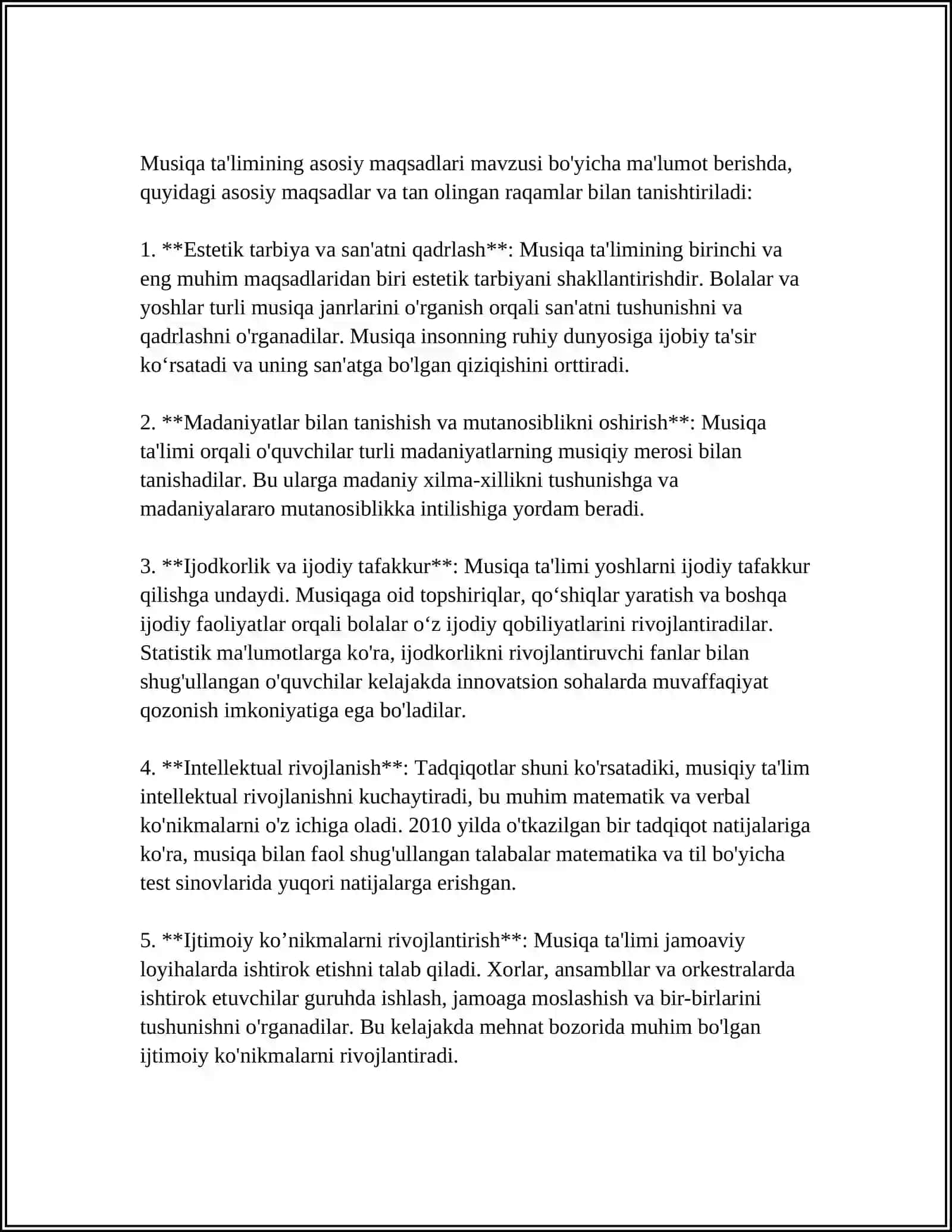 5-6 SINFLARDA MUSIQA O’QITISHNING VAZIFALARI VA MAZMUNI 3