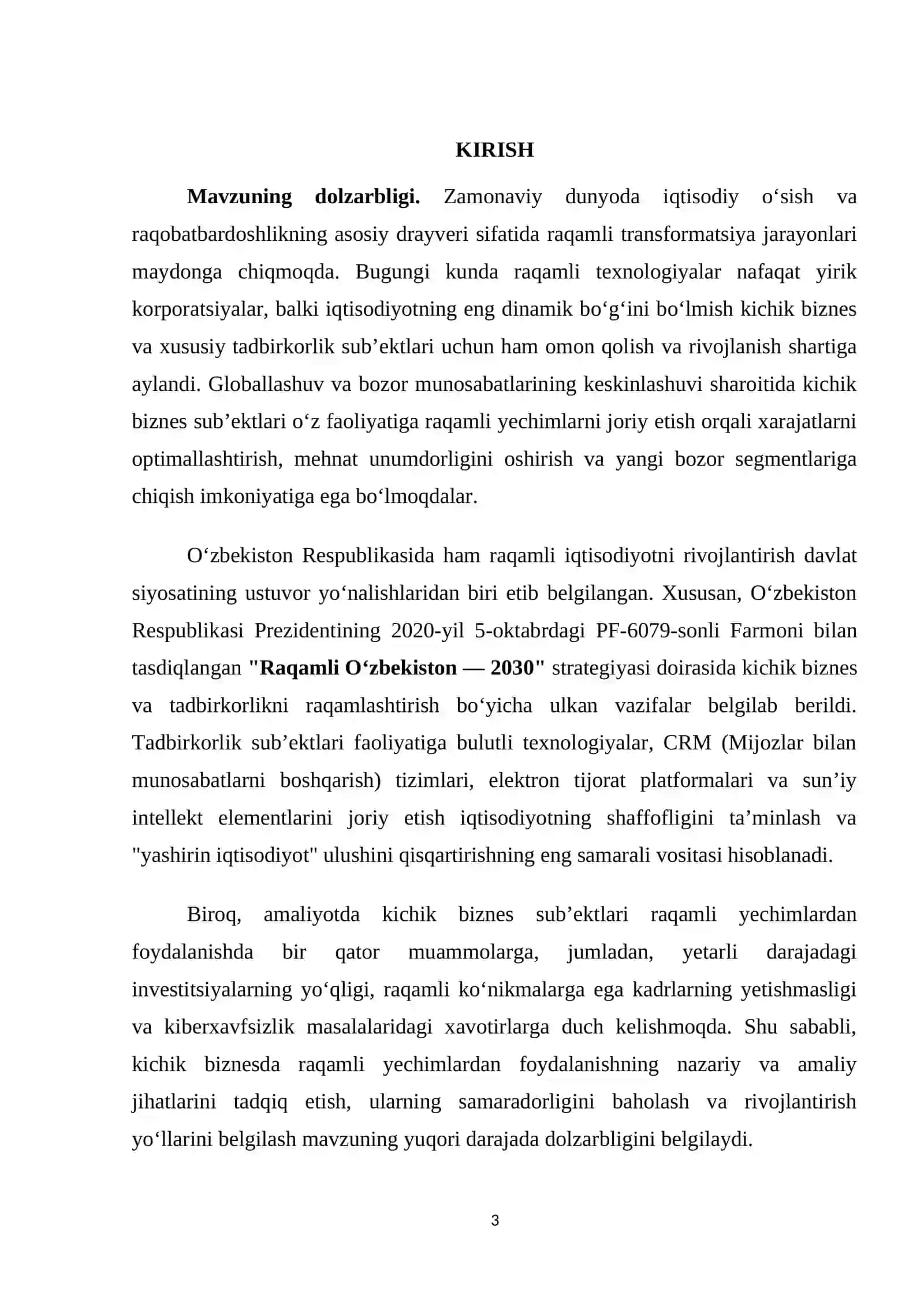 Kichik biznes va tadbirkorlikda raqamli yechimlardan foydalanish samaradorligi 3