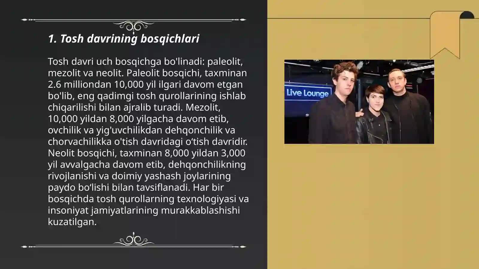 Tosh davri haqida umumiy ma'lumot 3