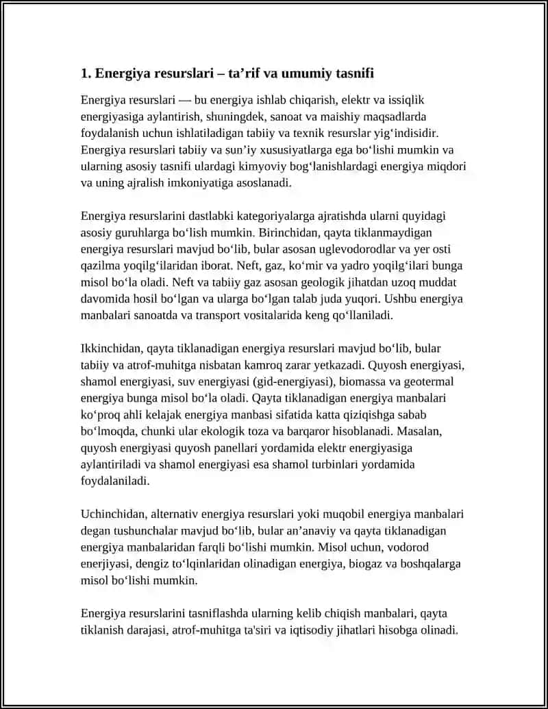 ENERGIYA RESURSLARI TURLARI VA ULARNI TASNIFI 3