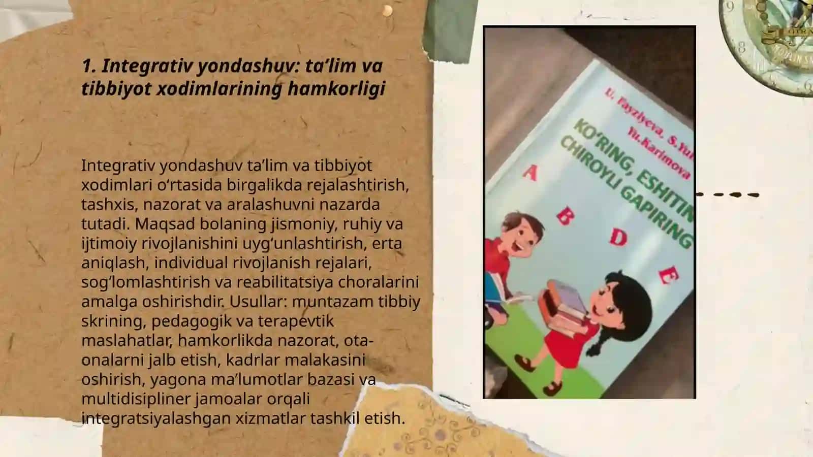 Taʼlim va tibbiy muassasalarda bolalarni kompleks rivojlantirish tamoyillari 3