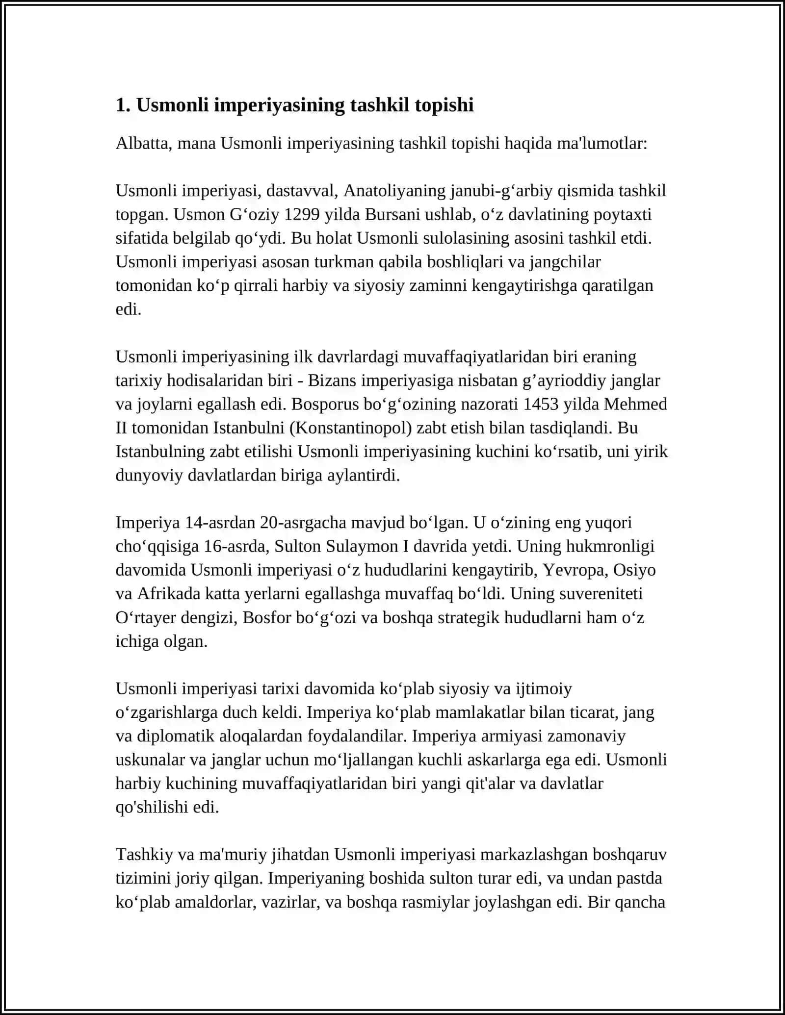 USMONIYLAR IMPERIYASI 3