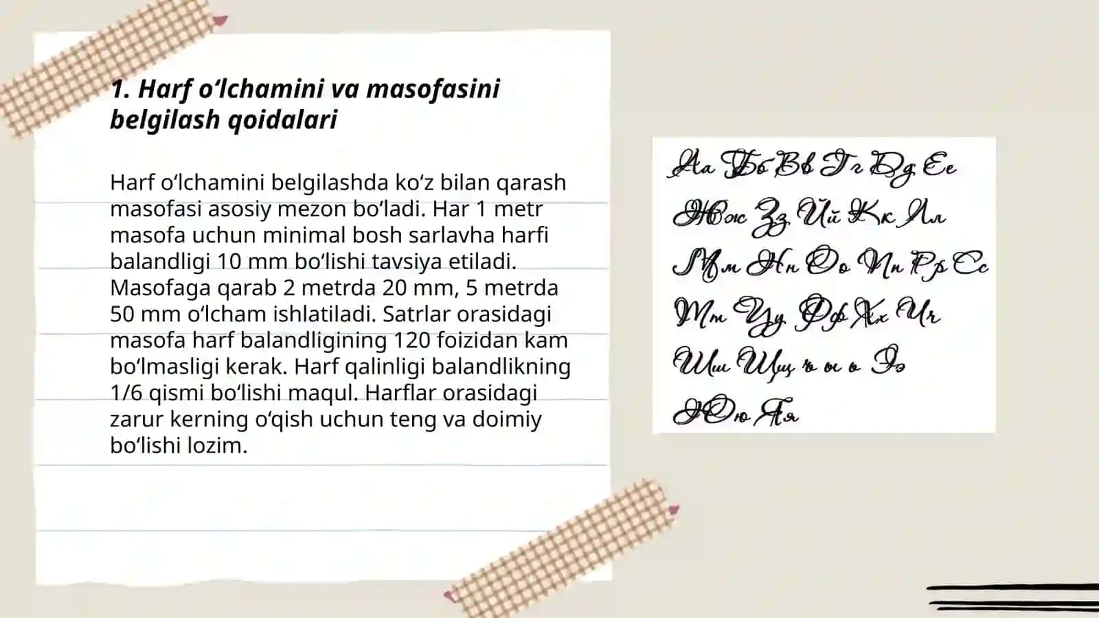 Plakat harflar bilan yozish usullari 3