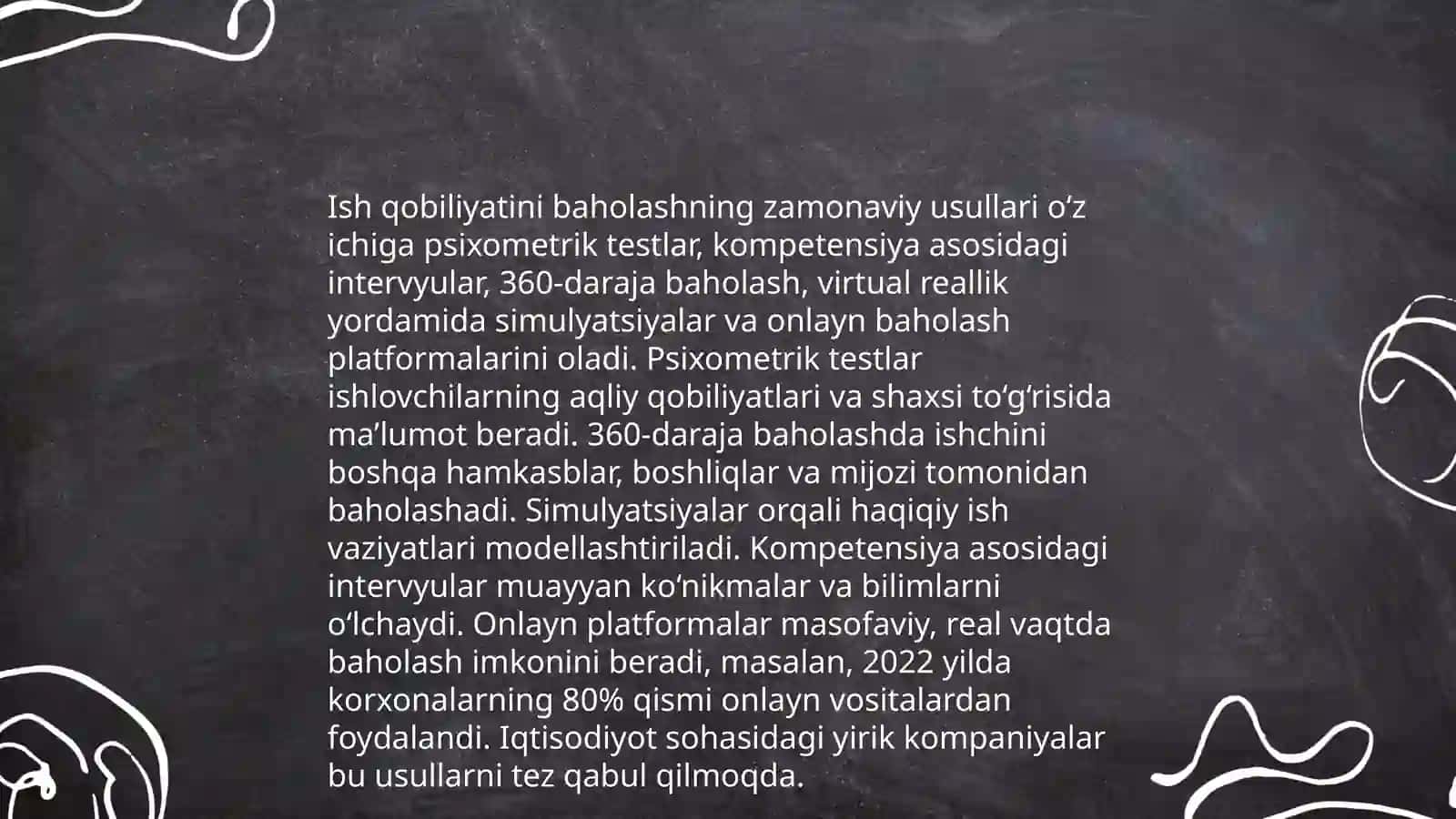 Ish qobiliyatini yil,chorak va kun davomida o’zgarishini aniqlash 3