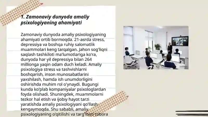 Zamonaviy dunyoda amaliy psixologiyaning o'rni 3