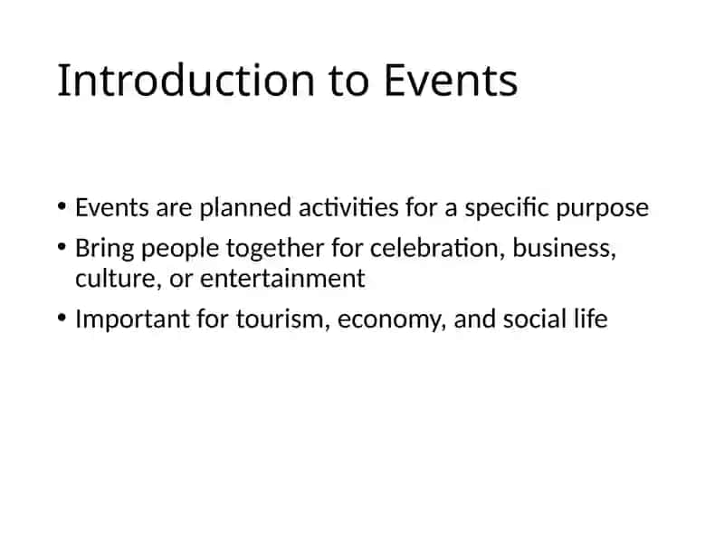 Introduction to Events 3