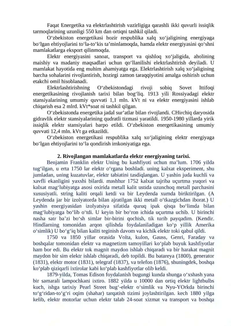 O‘ZBEKISTONDA ENERGETIKANING O‘RNI 3